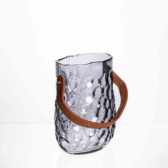 Ваза сумочка з ручкою 13×9.5×18 см декоративна Сірий HP-19-153-5 Київ