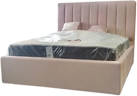 Кровать BNB Arabela Premium 120 х 200 см Simple С дополнительной металлической цельносварной рамой Розовый Киев