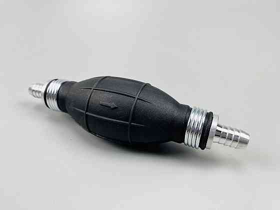 Ручний насос для перекачування рідини з клапаном масло-бензостійка гума алюмінієві наконечники d=8 мм Мукачево