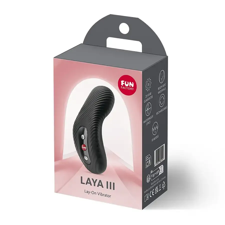 Накладний вібратор Fun Factory LAYA III Black, ефект постукування пальцем Львів - фото 4