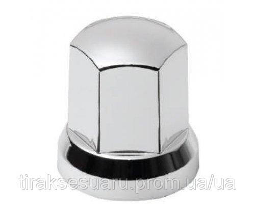 Колпачок пластиковый на гайку высокий 33мм никель Колпачок на гайку 33мм никель Колпачок 33мм никель Луцк - изображение 1