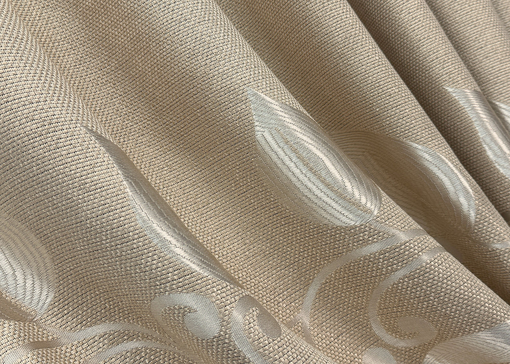 Комплект готових штор VR-Textil Льон Рогожка № 1693ш Бежевий 100х270 см 2 шт (31-0083) Київ - фото 6