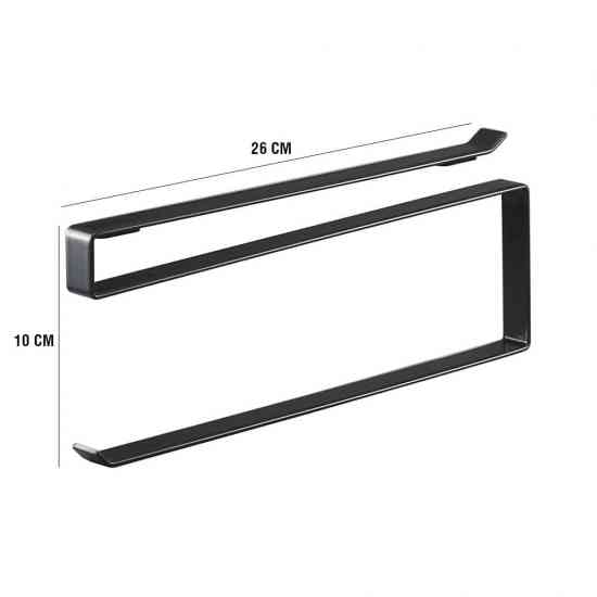 Держатель для бумажных полотенец, пищевой пленки черный Винница