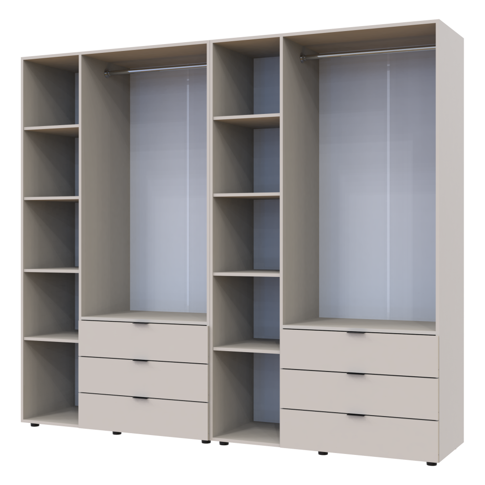 Комплект шаф для одягу Doros Гелар (2 шт.) 232,4х49,5х203,4 см Кашемір (DRS-011241) Львів - фото 6