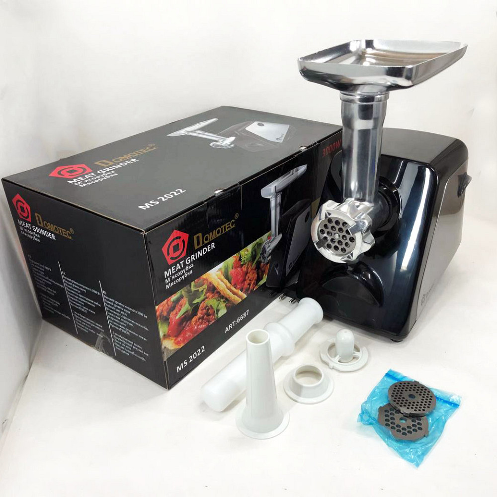 Мясорубка для домашнего приготовления мяса Domotec, Электрическая мясорубка нержавейка RE-15 Львов - изображение 18
