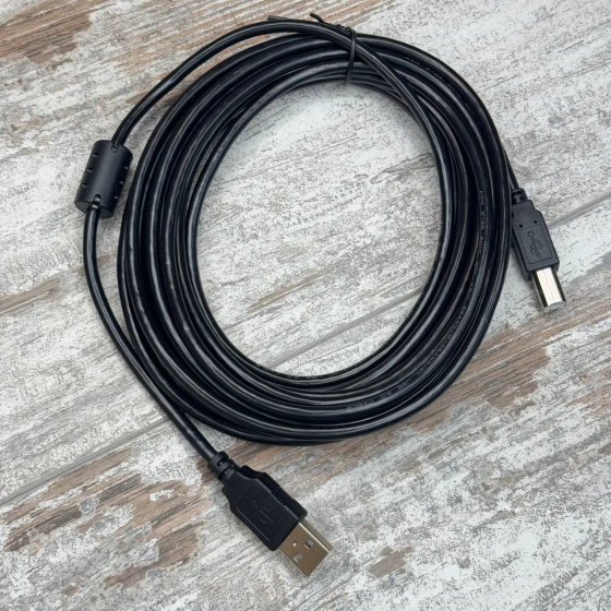 Кабель USB 2.0 AM - BM 5м для принтера, сканера и МФУ с повышенной длиной Киев