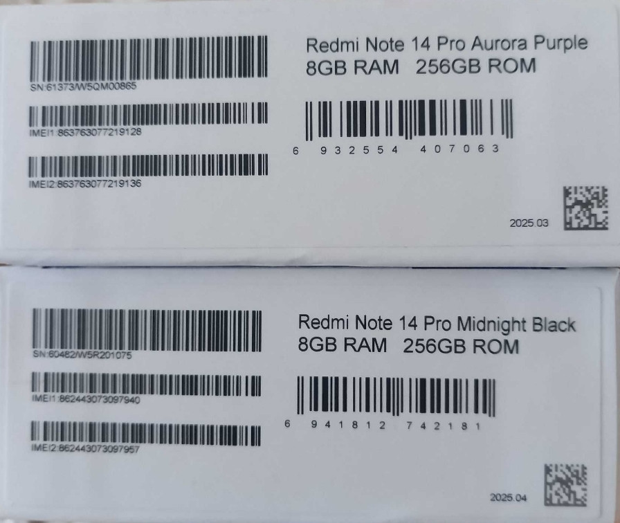 Смартфони  Xiaomi Redmi Note 14 pro 8/256GB black/ Purple нові. Київ - фото 2