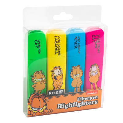Набір маркерів Kite Highlighter Garfield, набір з 4-х кольорів (GF25-444) Вінниця - фото 4