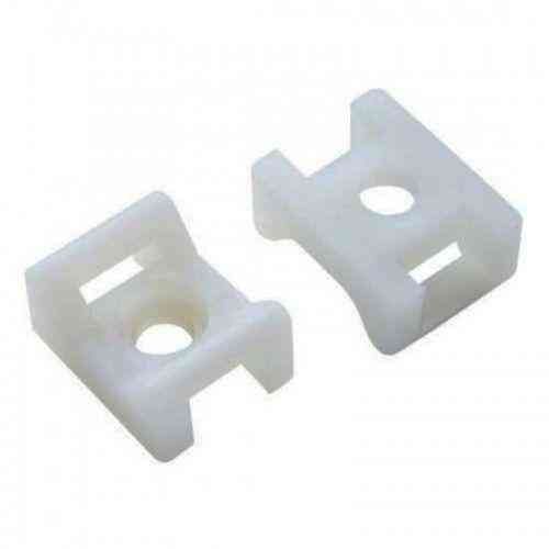 Майданчик 15*10*7мм для кабельної стяжки до 5мм з отвором (100 шт) Харків