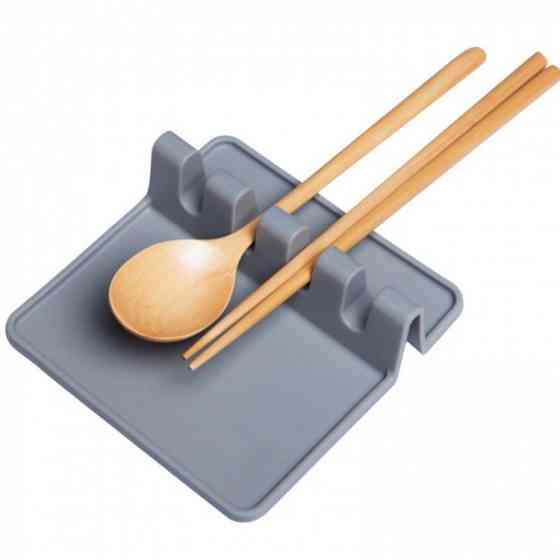 Кухонная подставка для ложек силикон Grey Винница