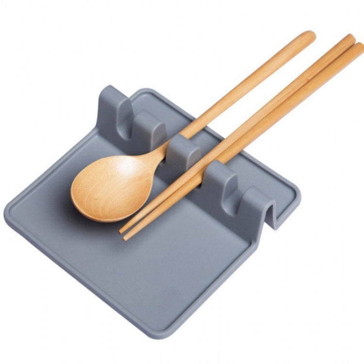 Кухонна підставка для ложок силікон Grey Вінниця - фото 1