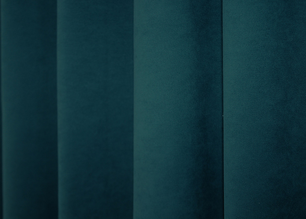 Комплект готовых штор VR-Textil Микровелюр Petek № 1494ш Изумрудный 150х290 см 2 шт (33-0354) Киев - изображение 7