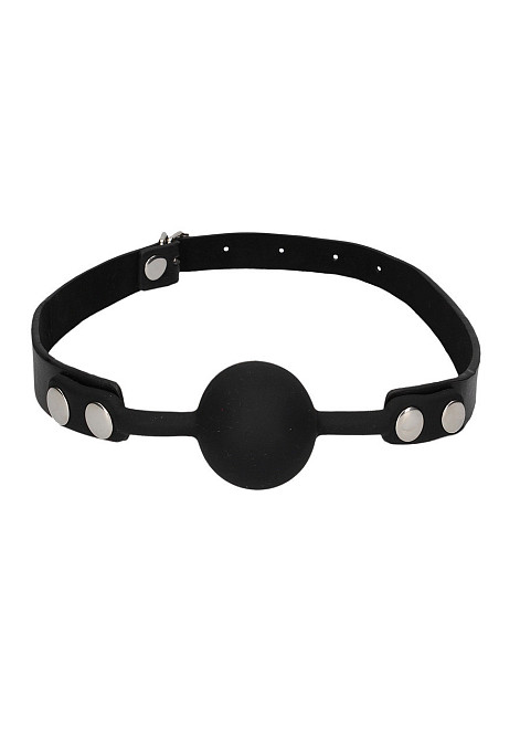 Кляп Silicone Ball Gag - with Adjustable Bonded Leather Straps Sex Aura Київ - фото 2