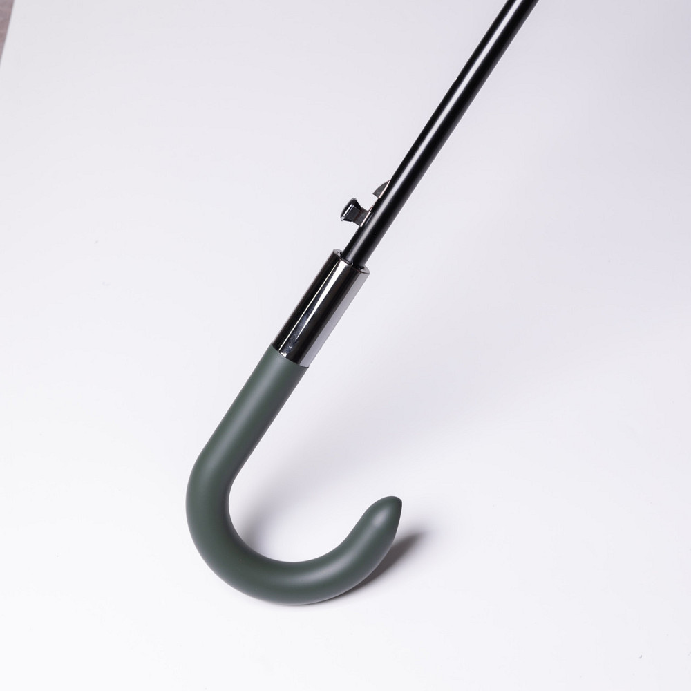 Класична парасолька-тростина напівавтомат з поліестеру 16 спиць діаметр 117 см Зелена HP-23-4GR Київ - фото 5