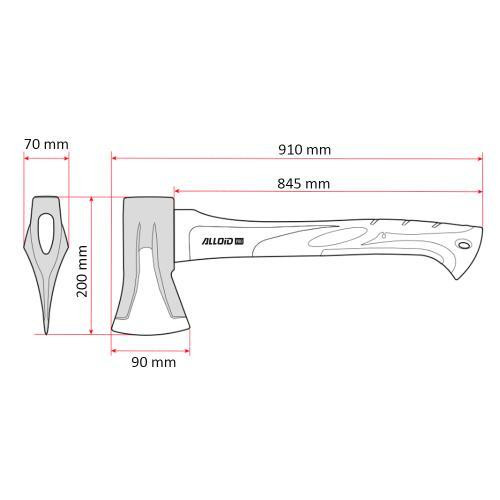 Сокира-колун, ручка з деревини 2000г (SW-192000) Alloid Одесса - изображение 2