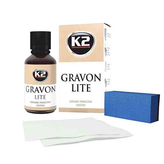 Набір для нанесення керамічного покриття з аплікатором та серветками K2 Gravon Lite Set 30мл Київ