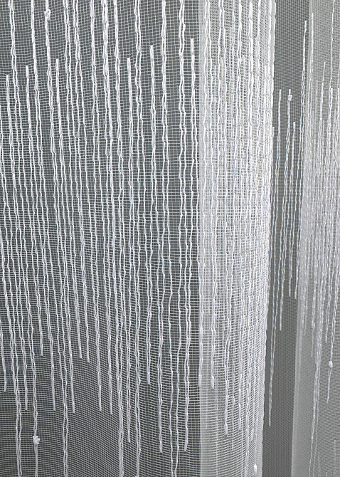 Тюль VR-Textil 1730т Фатин с вышивкой Холодный белый 300х270 см (42-0791) Киев - изображение 6