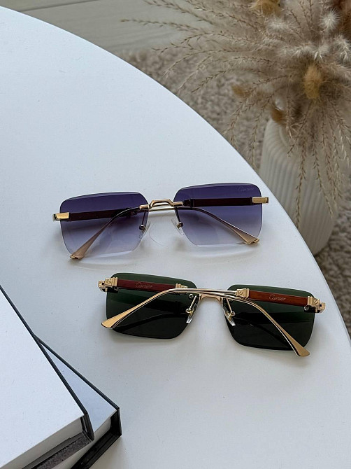 Окуляри унісекс   Cartier 🔥  на середнє обличчя    без оправи Київ - фото 2