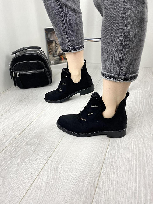 Черевики жіночі MENGTING чорні еко-замша 38р. 40р. (1187-3) Коломыя - изображение 7