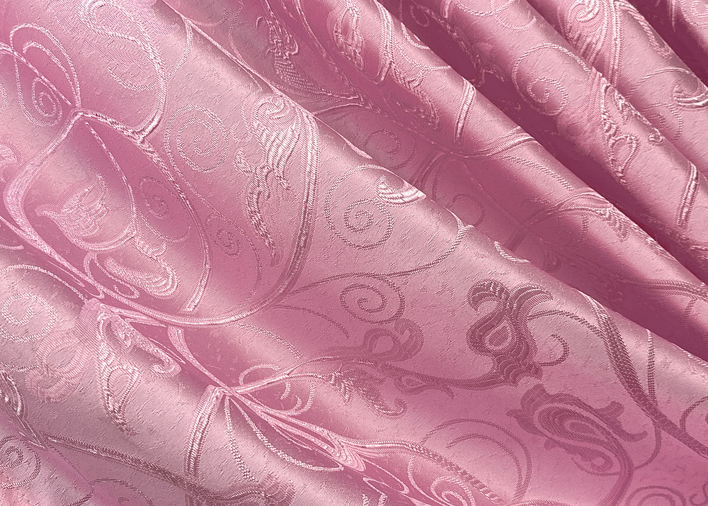 Комплект готових штор VR-Textil Жакард № 1731ш Рожевий 100х270 см 2 шт (31-801) Київ - фото 6