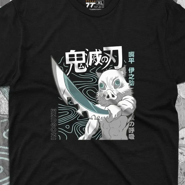 Футболка для подростка мальчика с принтом Клинок, рассекающий демонов Іноске Хашибіра 4 Размер 160 Anime10400 Днепр - изображение 4