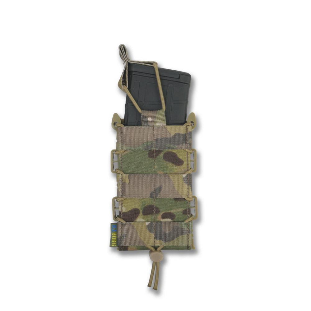 Жесткий усиленный тактический подсумок на 1 магазин Kiborg GU Single Mag Pouch Multicam Подсумки для магазинов Киев - изображение 3