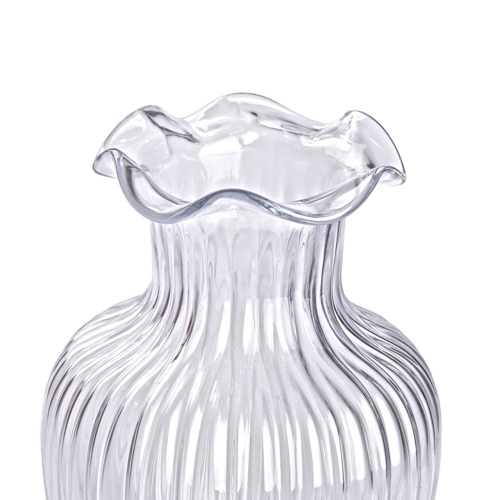 Стеклянная ваза, декоративная фигурка 24,5 см, прозрачная HP-1701 Киев - изображение 2