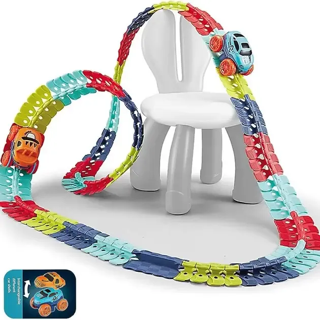 Автомобильная гоночная трасса с машинкой гибкий гоночный трек с машинками Cheangeble Track 138 pcs Коломыя - изображение 4