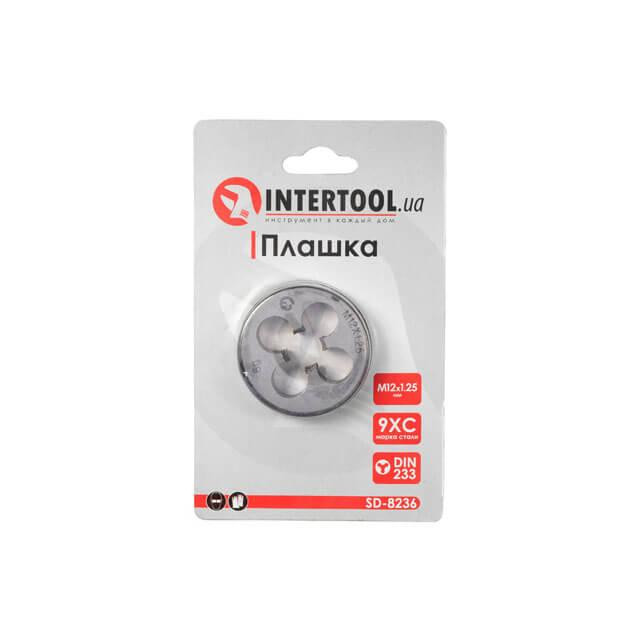 Плашка, M12×1,25 мм INTERTOOL SD-8236 Київ - фото 3