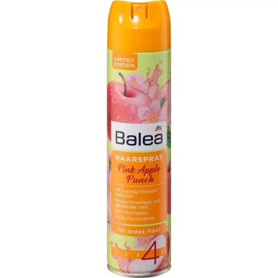 Лак для волос Розовый яблочный пунш Balea, 300 мл (Германия) Balea Haarspray Pink Apple Punch, 300 m Львов - изображение 1
