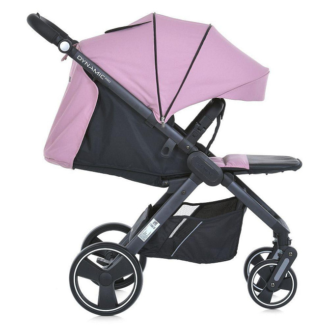 Коляска дитяча EL CAMINO DYNAMIC PRO Mauve Pink прогулянкова з чохлом та дощовиком Рожева (ME 1053-3) Чернігів - фото 5