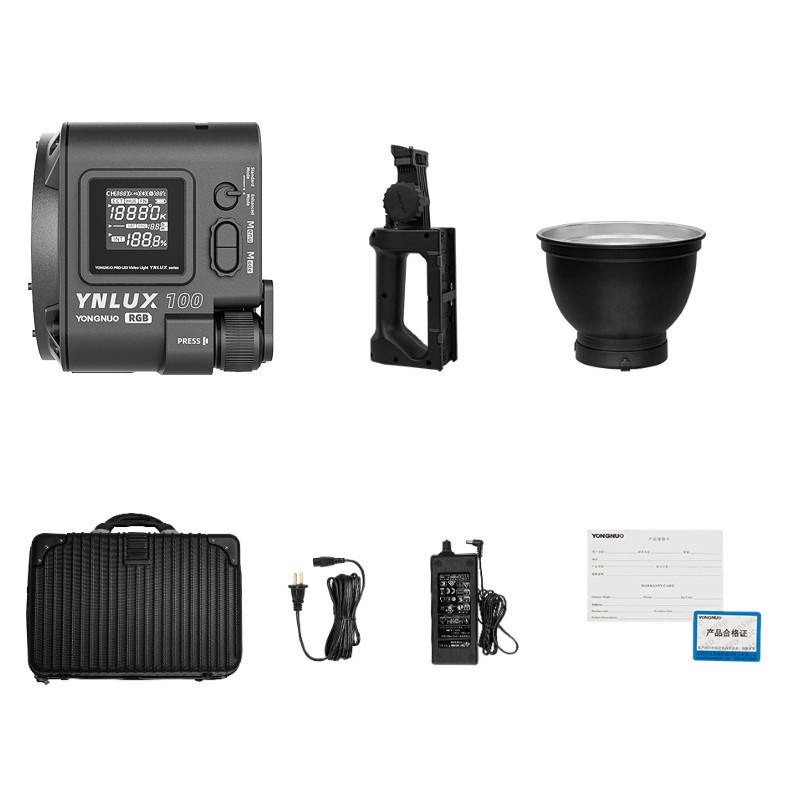 Постійне світло LED RGB CRI 96+ 120Вт 2000К-10000К Yongnuo YNLUX100 RGB KIT Київ - фото 5