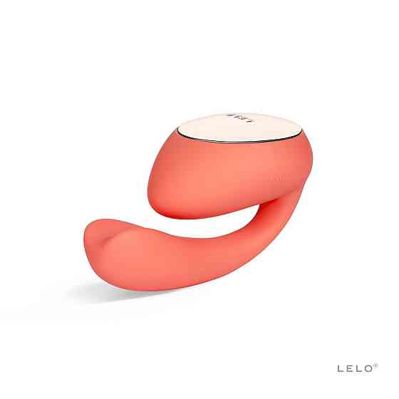 Смарт-вібратор LELO Ida Wave Coral Red, вагінально-кліторальний, технологія WaveMotion, 2 мотори Sex Aura Київ