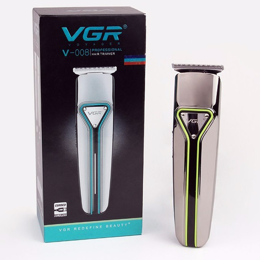 Машинка мужская для бритья VGR V-008 Pro, Беспроводная электробритва, Стильная машинка для стрижки UI-49 Одесса - изображение 1