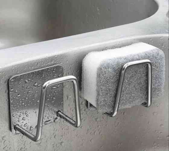 Набор из 2-х держателей для кухонной губки и мелочей металические Винница