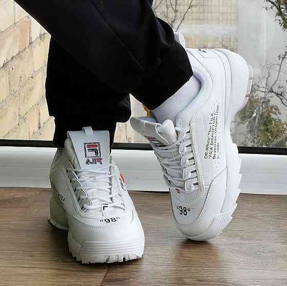 Кросівки FILA Disruptor Білі Філа Жіночі (розміри: 36,37,38,39,40) Відео Огляд Дніпро