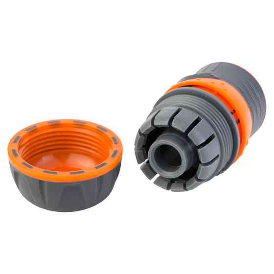 Конектор 1⁄2" швидкознімний для шланга 3⁄4" із замком (ABS+TPR) FLORA (5015484) Київ