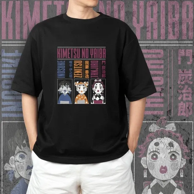 Футболка для подростка мальчика с принтом Клинок, рассекающий демонов Герои 3 Размер 160 Anime10394 Днепр - изображение 3