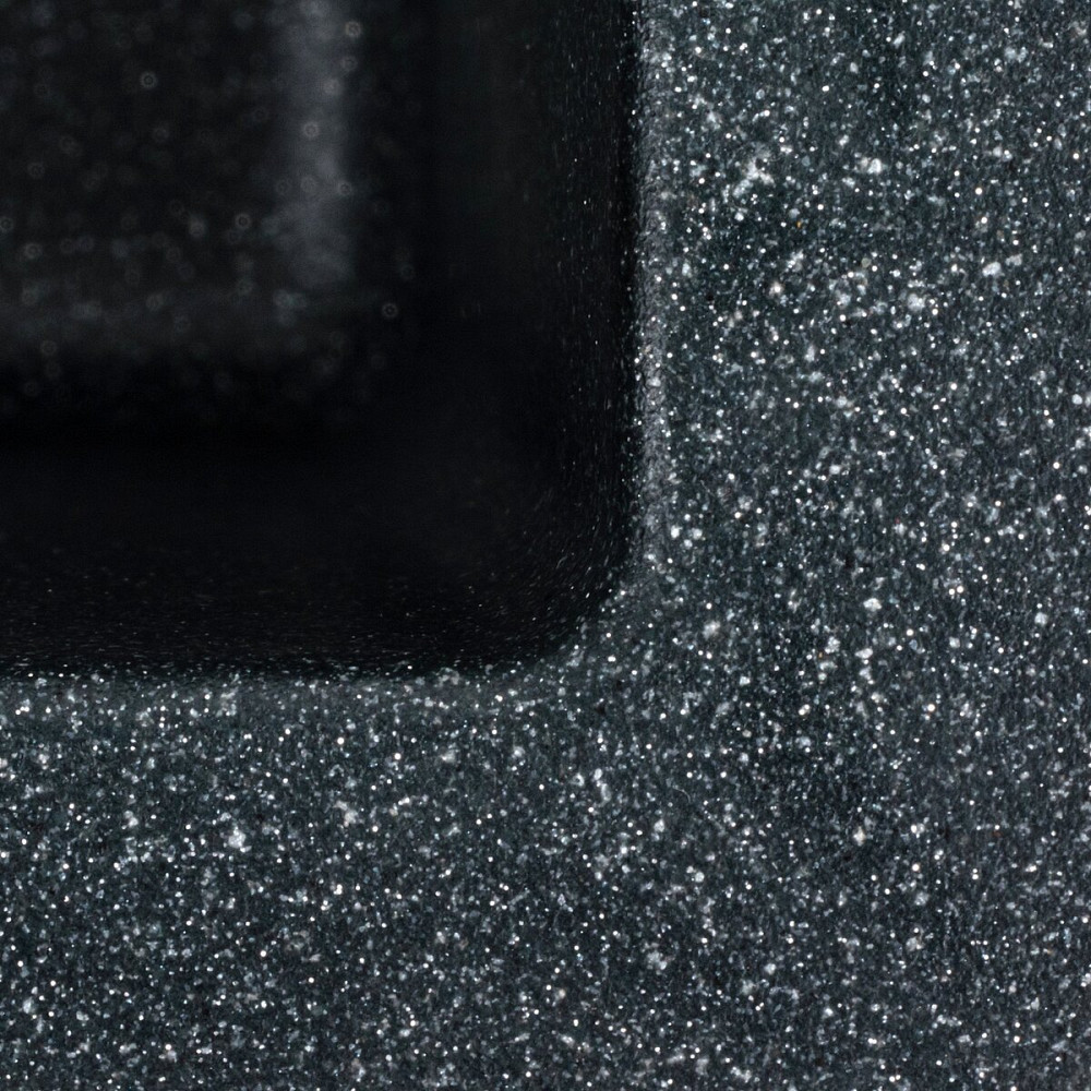 Гранітна мийка для кухні VALESO RUBA 4040 матова Антрацит Коломыя - изображение 8