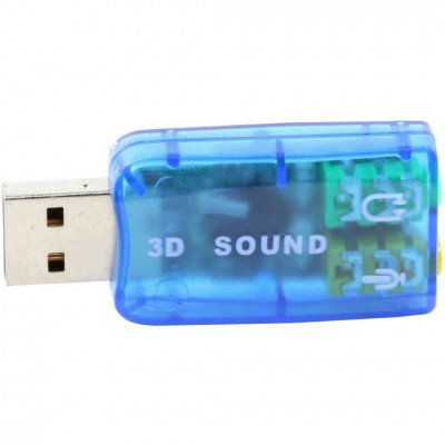 Звукова плата Dynamode USB 6(5.1) blue (USB-SOUNDCARD2.0 blue) Вінниця - фото 1