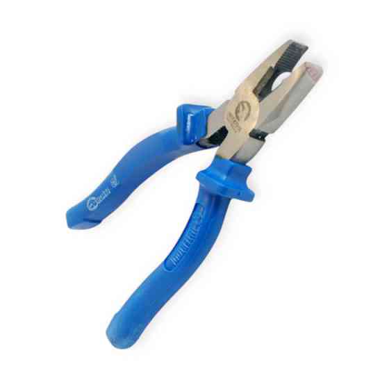 Плоскогубцы 180мм синие ручки Мукачево
