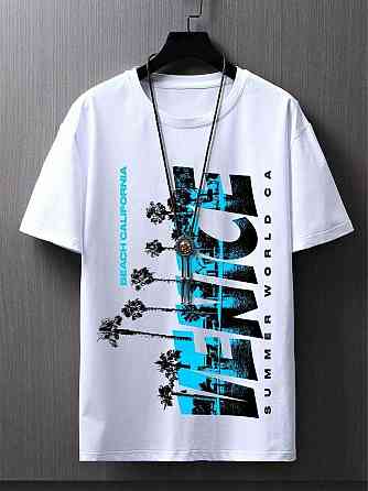 Футболка чоловіча с принтом  46 Біла 2664091095 Дніпро