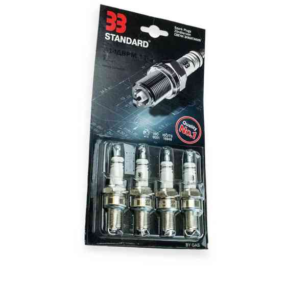 Свічка запалювання 33 STANDARD А-14 ДВРМ довжина резистор (зазор 1,0) (к-кт 4 шт) Мукачево