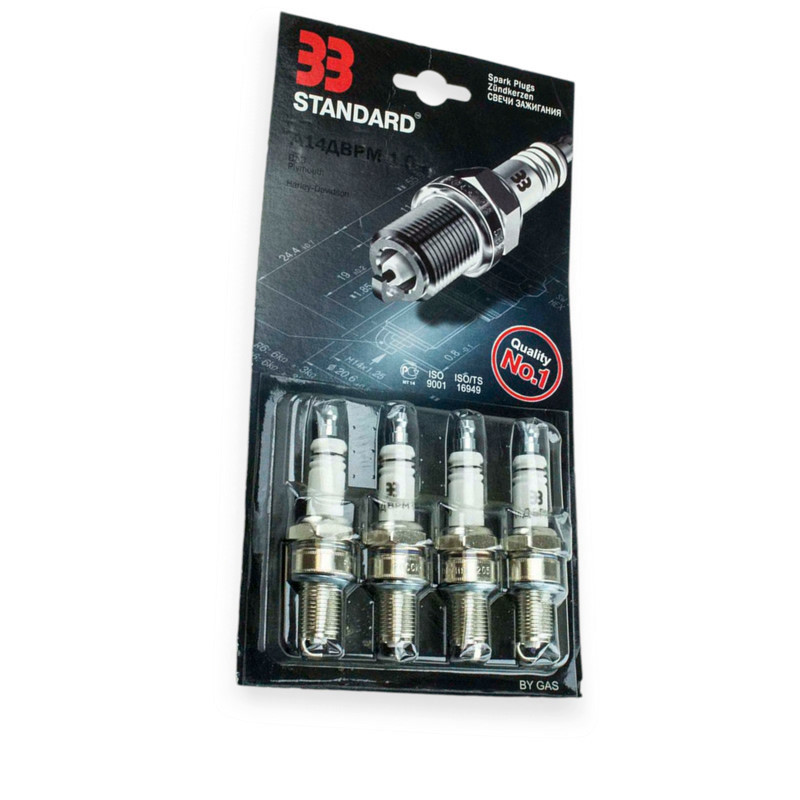 Свеча зажигания 33 STANDARD А-14 ДВРМ длиння резистор (зазор 1,0) (к-кт 4 шт) Мукачево - изображение 1