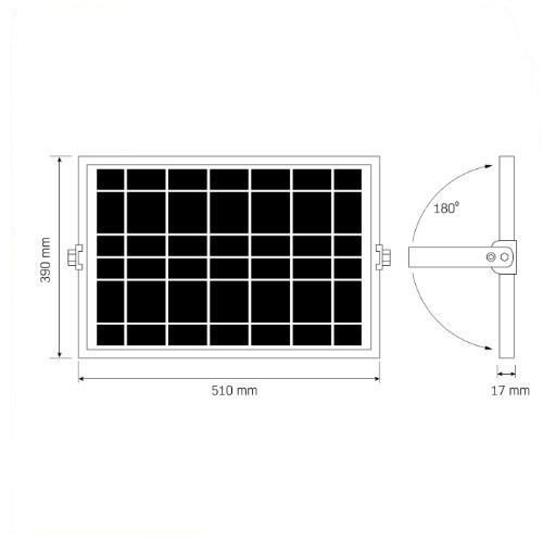 LED Прожектор 5000К 3740Lm автономний VL-FSO5-3005 Videx Житомир - изображение 4