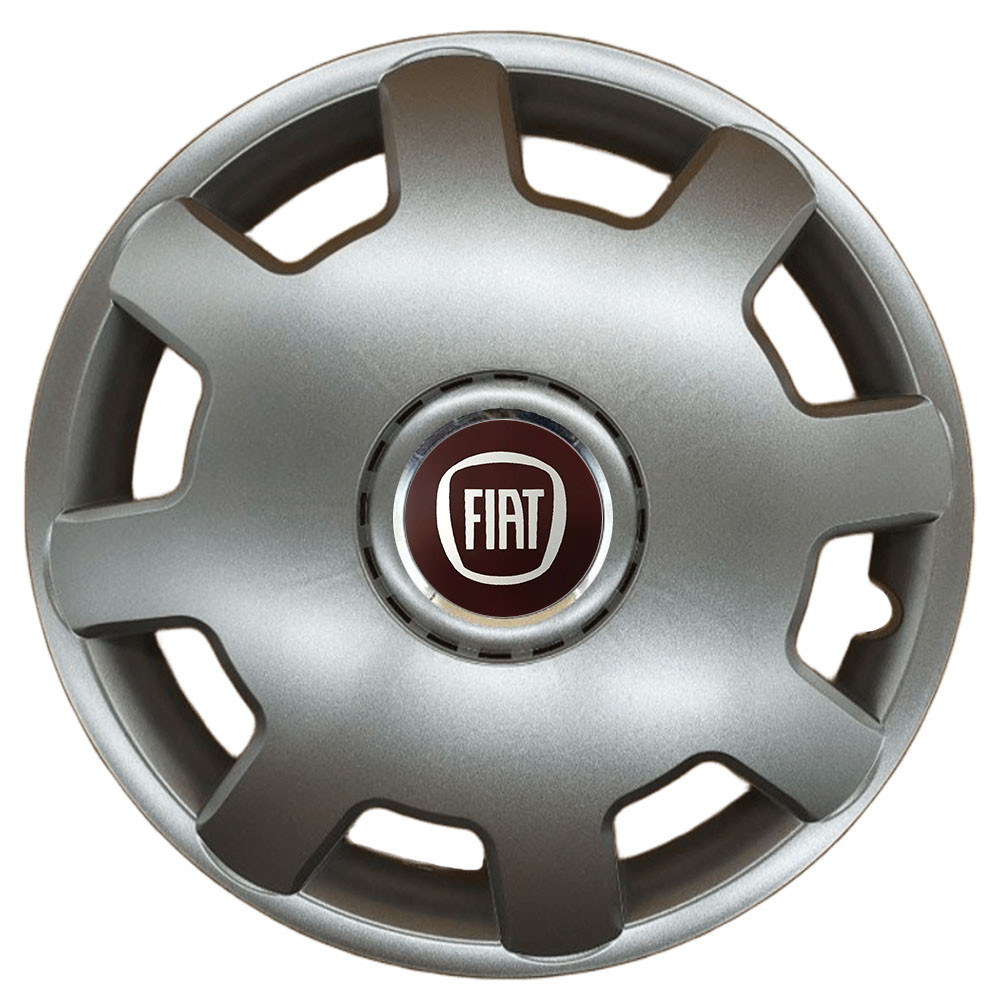 Автомобільні модельні ковпаки R13 Fiat 105 4шт, SJS, сріблясті Київ - фото 1