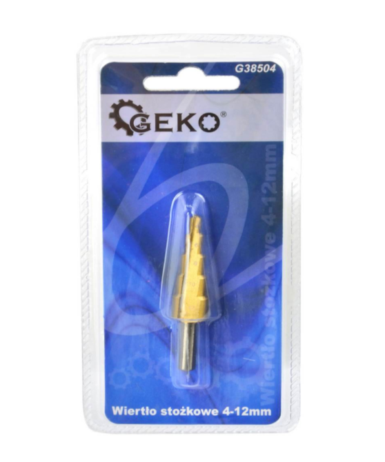 Сверло ступенчатое 4-12 мм GEKO G38504 Чернигов - изображение 2