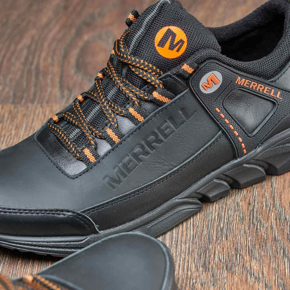 Чоловічі шкіряні кросівки М-912 черн Харьков - изображение 9