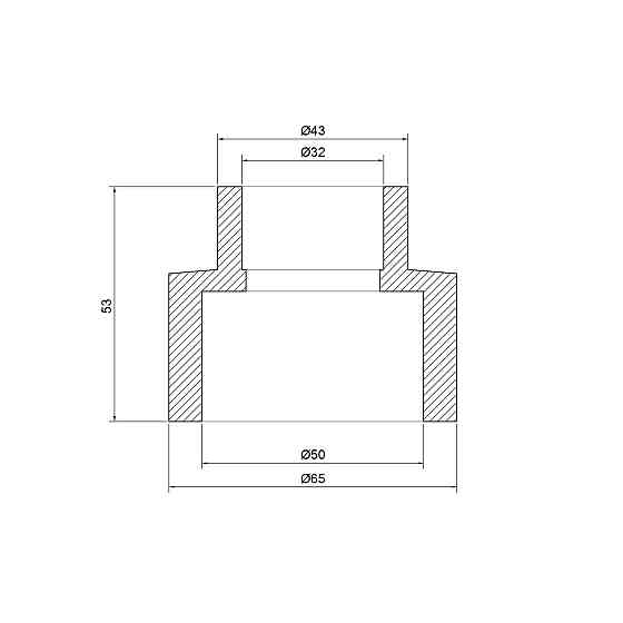 Муфта PPR Thermo Alliance 50х32 Київ