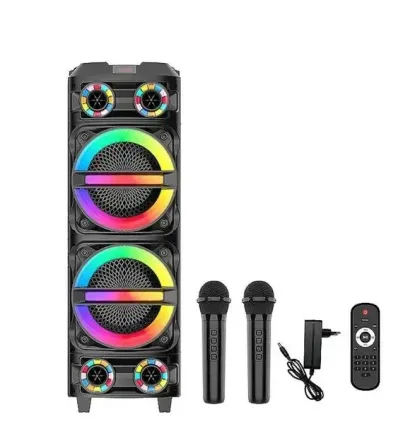 Портативная Bluetooth колонка ZQS8231 с 2 микрофонами, караоке система USB/TF/FM, LED Одесса